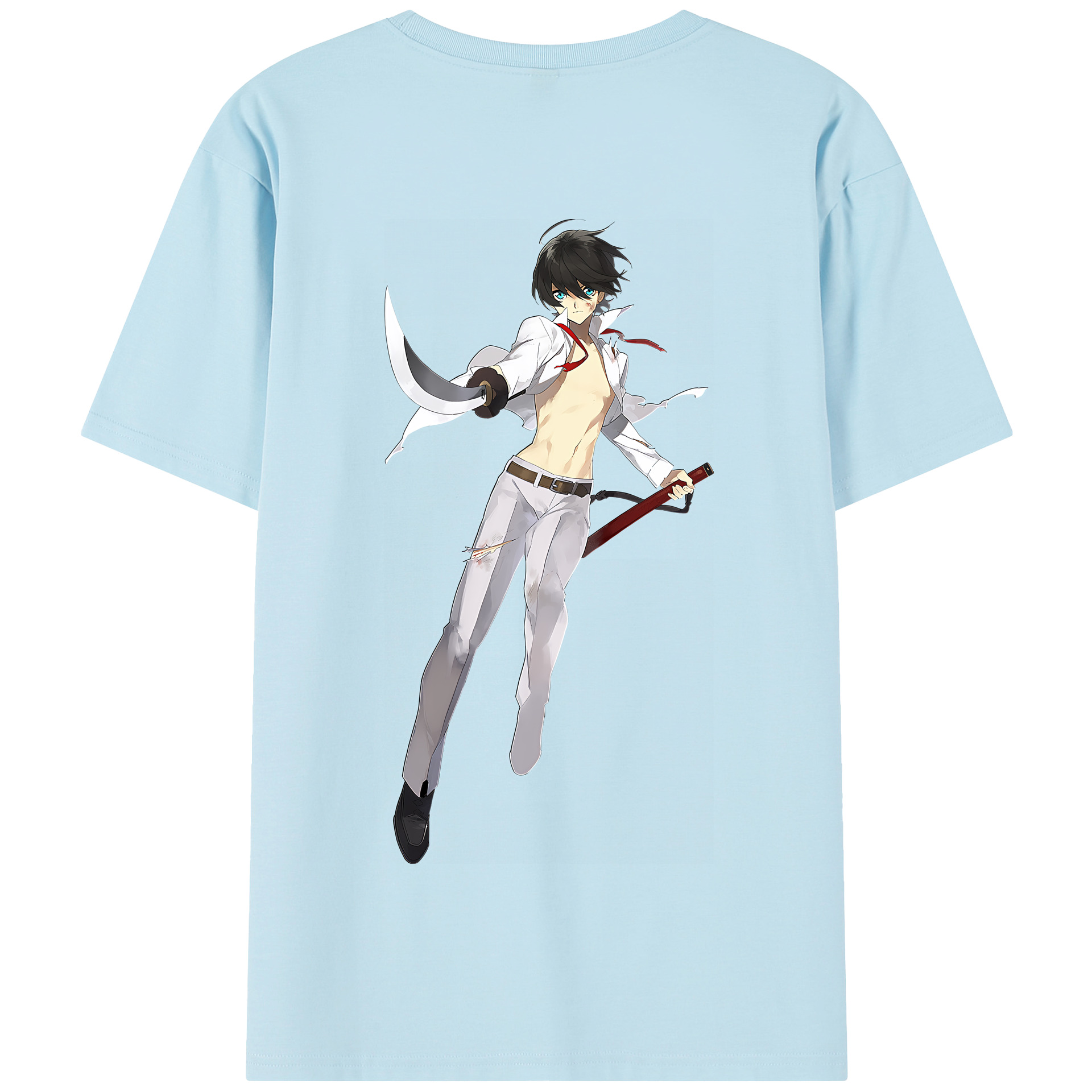 （画像用） 刀剣乱舞 Touken Ranbu 綿100％半袖Tシャツ（背面プリント）